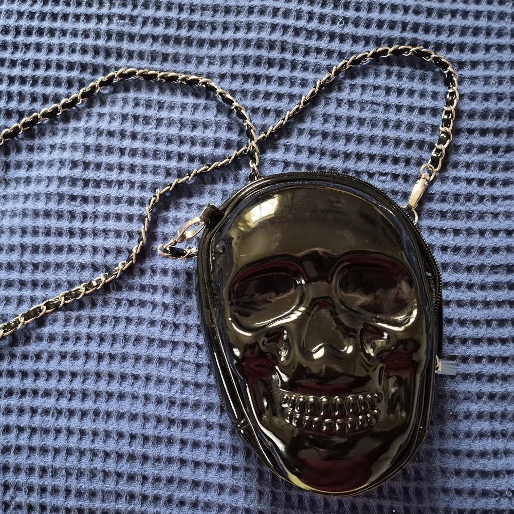 Black Skull Crossbody Bag
